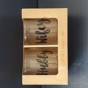 TMD Holdings 2-Pc. Hubby & Wifey Double Old-Fashioned Glasses Set